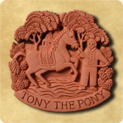 Personalised example of A personalised tile for a treasured pony or horse