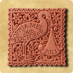 Personalised example of A personalised gift for a new Baby
