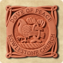 Personalised example of A personalised dove tile for a peaceful message