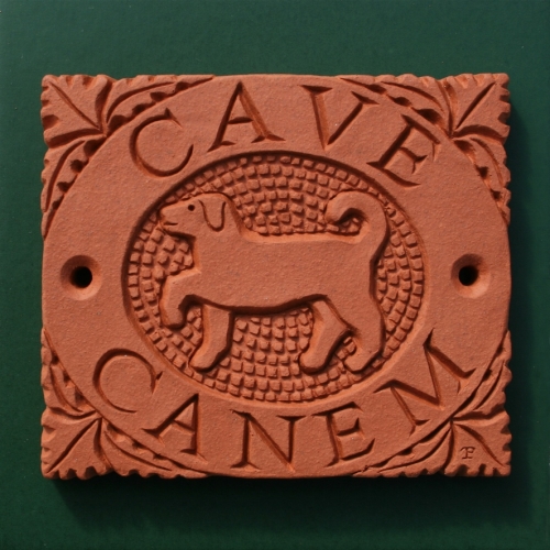 Cave Canem or Beware of the Dog wall plaque Cave Canem or Beware of the Dog wall plaque