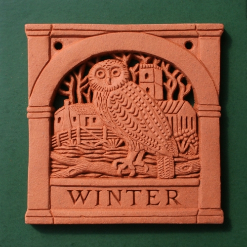 Winter - Four Seasons wall plaque