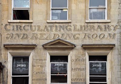 Circulating Library Ghost Sign